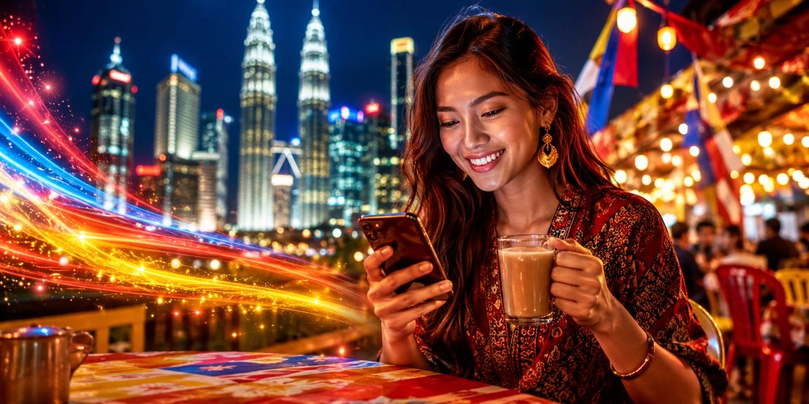 Pengguna sq126 menikmati permainan kasino mudah alih di Kuala Lumpur pada waktu malam
